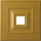 Ekena Millwork Eris Ceiling Medallion (Canopies up to 9 7/8"), 18"W x 18"H x 3 1/2"ID x 1 1/8"P, Iridescent Gold CM18ERIGS - alternate 1